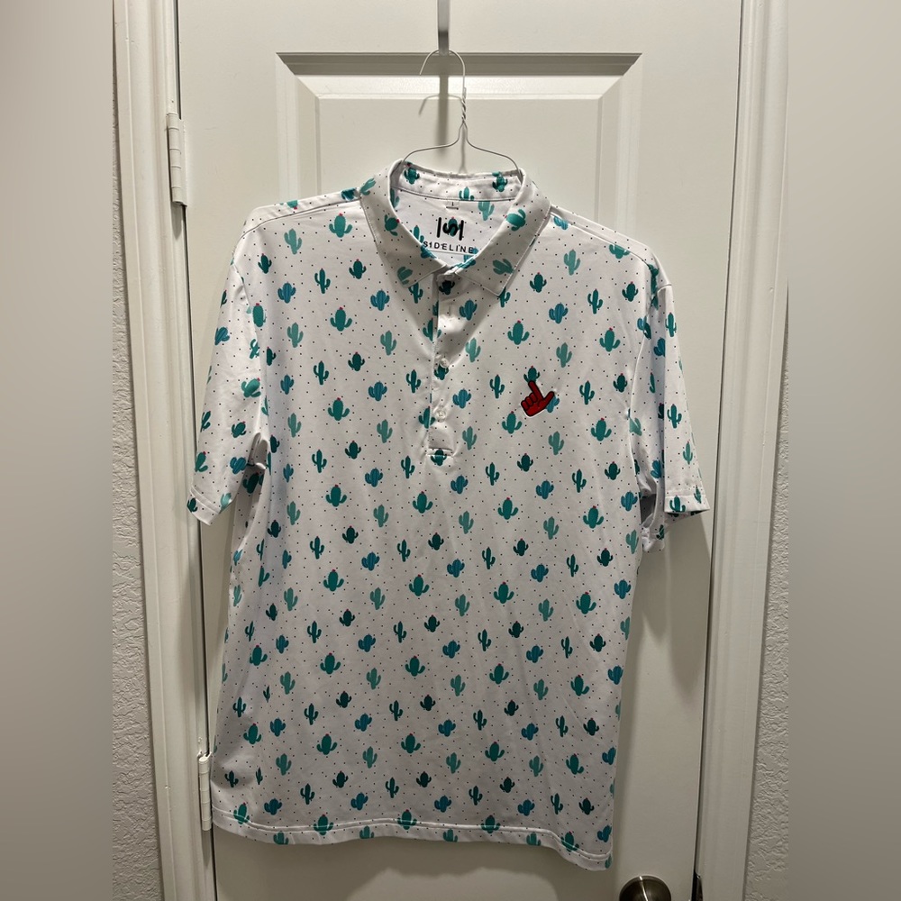 Sideline Provisions Guns Up Cactus / Desert Polo - Mens Large